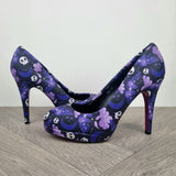 Purple Goth Moth High heels