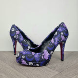 Purple Goth Moth High heels