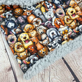 Dog Breeds grey snood scarf