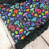 Rainbow Mushrooms snood scarf