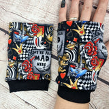 Alice in wonderland fingerless gloves stocking filler

