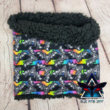 Rainbow Bats snood scarf