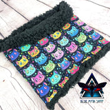 Rainbow cats snood scarf