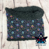 Rainbow Skull Bats snood scarf