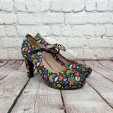 Skulls and Rainbows 4inch heels with staps