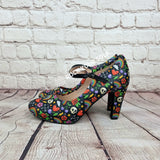 Skulls and Rainbows 4inch heels with staps