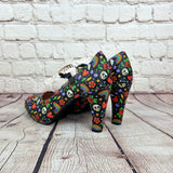 Skulls and Rainbows 4inch heels with staps