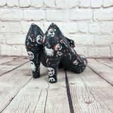 Goth Christmas 4inch heels with staps