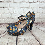 Christmas Ghost Tea 4inch heels with staps