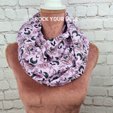 Pink Bats infinity scarf