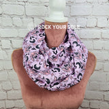 Pink Bats infinity scarf