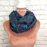 Minimal Floral Fern infinity scarf