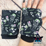 Snowtime Beetlejuice Christmas fingerless gloves