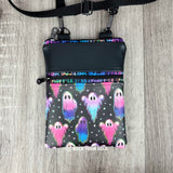 Neon Ghost Faux Leather Crossbody Bag