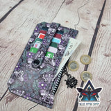 Floral Death Moth Slim Purse Wallet