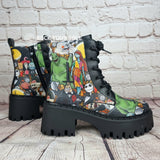 Nightmare Before Christmas chunky heel ankle boots