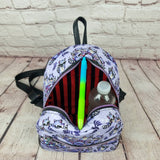 Raccoon Summoning Circle Handmade Backpack