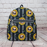 Skull Sunflower Handmade Backpack