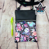 Neon Crew Faux Leather Crossbody Phone Bag