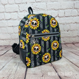 Skull Sunflower Handmade Backpack