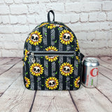 Skull Sunflower Handmade Backpack