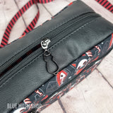 Emo Red Cat Skeleton crossbody bag