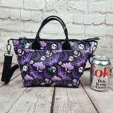 Purple Goth Moth Totini tote/ shoulder/ crossbody bag