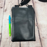 Floral Mothman Faux Leather Crossbody Phone Bag