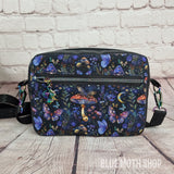 Blue Magic Mushroom crossbody bag