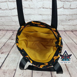 Celestial Sun Moon Tote Bag with Zip