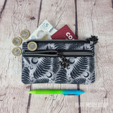 Grey Fern Eco Cotton Canvas Slim Purse Wallet