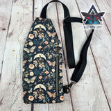 Floral Butterfly Mini Travel Sling Bag