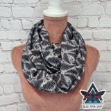 Grey Fern infinity scarf