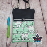 Kawaii Frog Faux Leather Crossbody Phone Bag