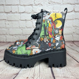 Nightmare Before Christmas chunky heel ankle boots