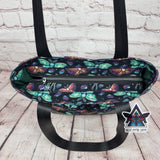 Lunar Moth Tote Bag with Zip