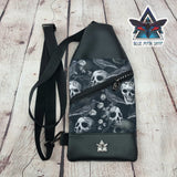 Skulls and Ravens Mini Travel Sling Bag