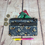 Bee Eco Cotton Canvas Slim Purse Wallet