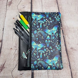 Mystic Luna Moth Notebook with removable cover A5