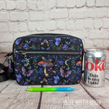 Blue Magic Mushroom crossbody bag