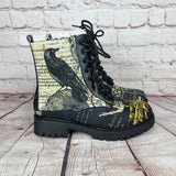 Nevermore Raven ankle boots