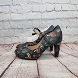 Nature Mushrooms 4inch heels with staps