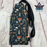 Autumn Mushrooms Mini Travel Sling Bag