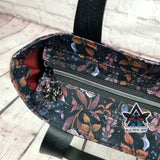 Foxglove Flower Nature Tote Bag with Zip