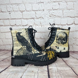 Nevermore Raven ankle boots