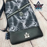 Grey Fern Mini Travel Sling Bag
