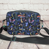 Blue Magic Mushroom crossbody bag