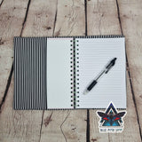 Neon Occult Skull Notebook with removable cover A5