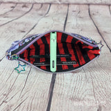 Raccoon Witch Circle Eco Cotton Canvas Slim Purse Wallet