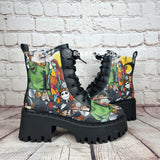 Nightmare Before Christmas chunky heel ankle boots